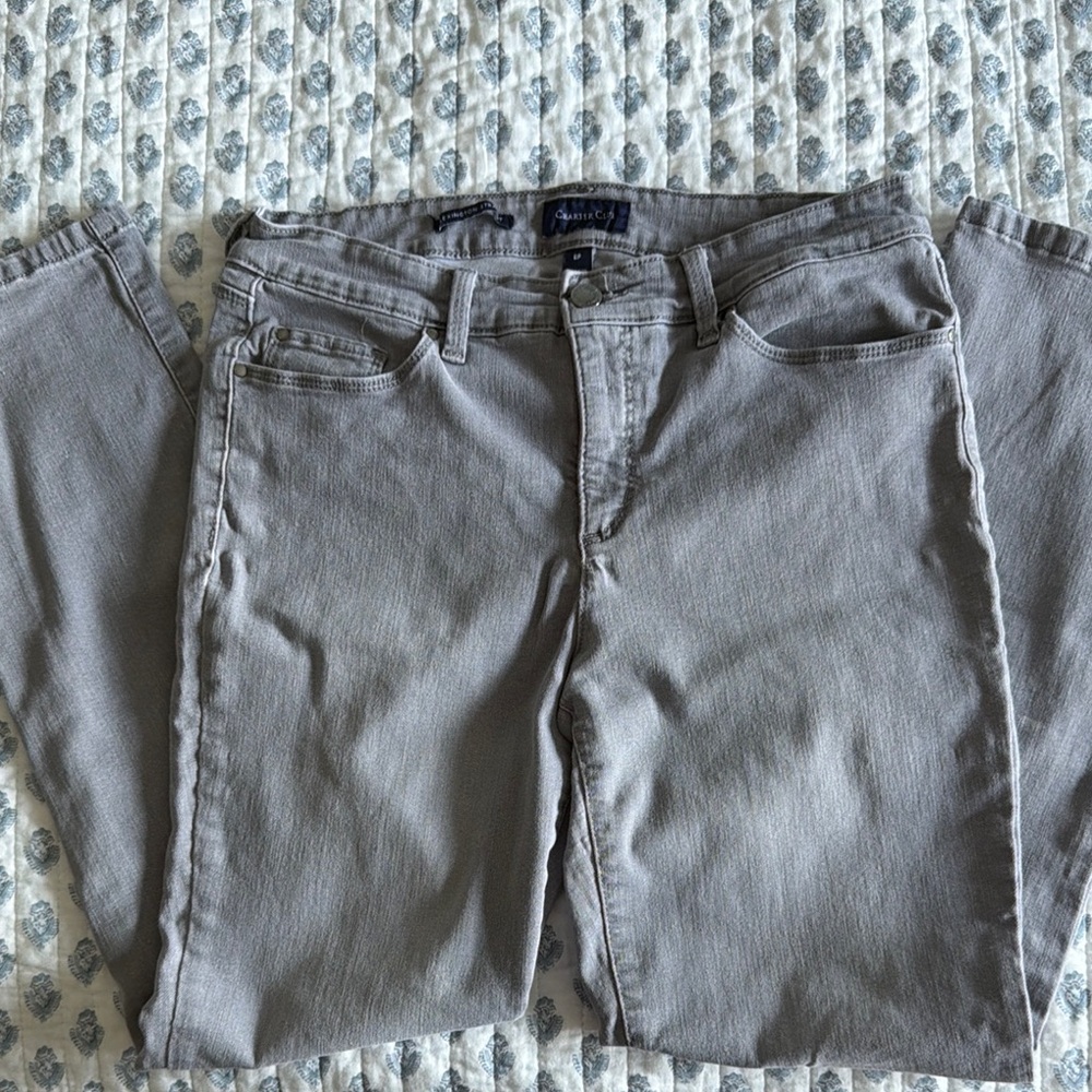 Charter Club Straight Leg Jeans in Light Gray